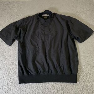 Zero Restriction Windbreaker Golf Shirt Mens Large 1/4 Snap‎ Wind Stop Pockets